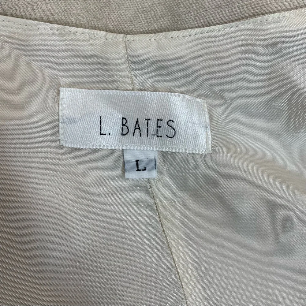 L. Bates Flax Tencel Sleeveless Maxi Dress - Picture 4 of 7